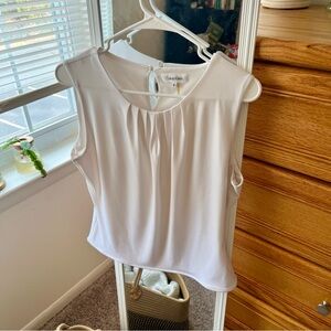 Calvin Klein Women's Elegant White Blouse